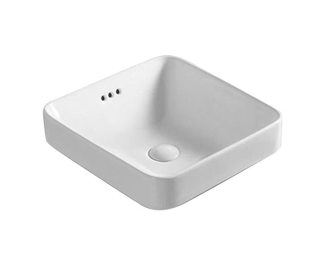 PI4242 Insert Basin Gloss White Fine Ceramic(Square: 420*420*155mm) — detail 2