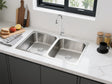 304 Double Stainless Steel Sink（PKS-775DR）775*450*220mm