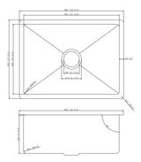 304 Stainless Steel Sink（SLSS-600R） 600*450*220mm — detail 3