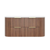 Vito Artis-D Wall-Hung PVC Curved Vanity with Soft-Close Drawers 600/750/900/1200/1500 — detail 15