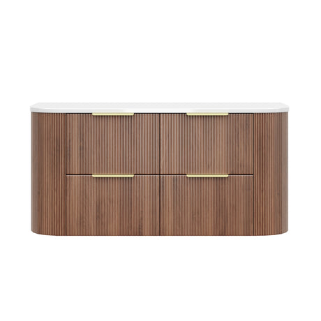 Vito Artis-D Wall-Hung PVC Curved Vanity with Soft-Close Drawers 600/750/900/1200/1500 — detail 15
