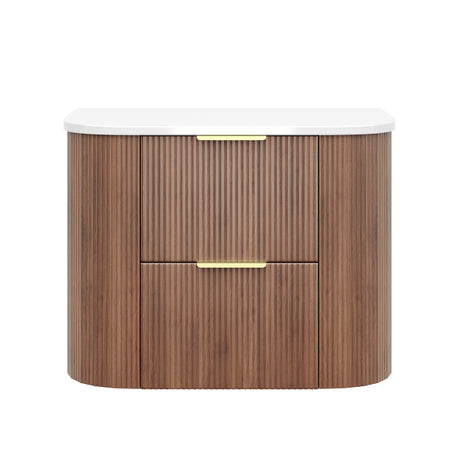 Vito Artis-D Wall-Hung PVC Curved Vanity with Soft-Close Drawers 600/750/900/1200/1500 — detail 9
