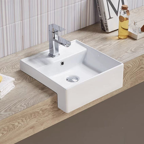 PSR4141 Semi Recess Basin(Square: 410*410*140mm)