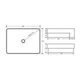 PSR4837NTH Semi Recess Basin(Rectangle: 480*370*130mm) — detail 2