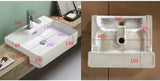 PSR5042 Gloss White – Inserted, Semi Recess  Basin(Rectangle: 505*420*130mm) — detail 4