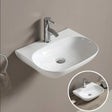 PW5038 Wall Hung Basin, Gloss White Fine Ceramic(Oval: 500*385*120mm)