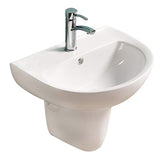 PW5443B Gloss White – Wall Hung Basin(Oval: 550*440*140 mm) — detail 2