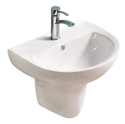 PW5443B Gloss White – Wall Hung Basin(Oval: 550*440*140 mm) — detail 2