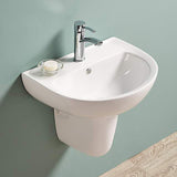 PW5443B Gloss White – Wall Hung Basin(Oval: 550*440*140 mm)