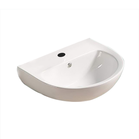 PW5443B Gloss White – Wall Hung Basin(Oval: 550*440*140 mm) — detail 3