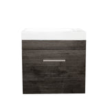 Qubist Dark Grey Wall-Hung MDF Vanity Q5025DG-CTR