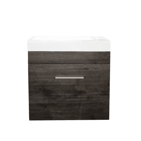 Qubist Dark Grey Wall-Hung MDF Vanity Q5025DG-CTR
