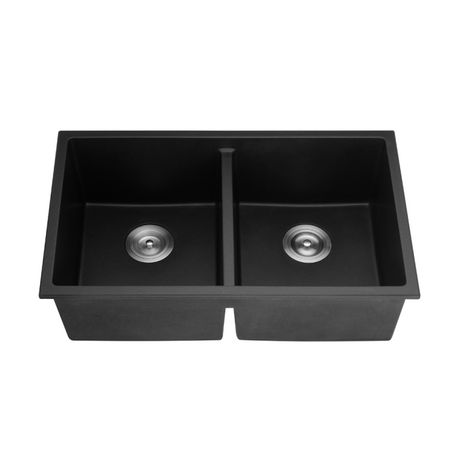 Quartz Undermount Kitchen Sink 762*457*228mm (QZ7645D-MB) — detail 2