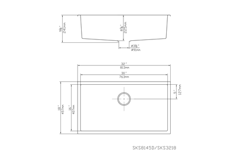 Quartz Undermount Kitchen Sink 813*457.241mm (QZ8145D) — detail 5