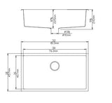 Quartz Undermount Kitchen Sink 810*460*226mm (QZ8145-MB) — detail 2