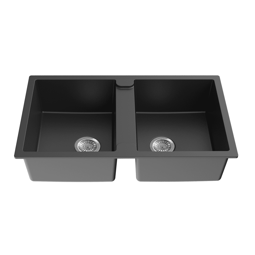Quartz Top-mount Kitchen Sink 860*500*216mm (QZ8650D-MB) — detail 2