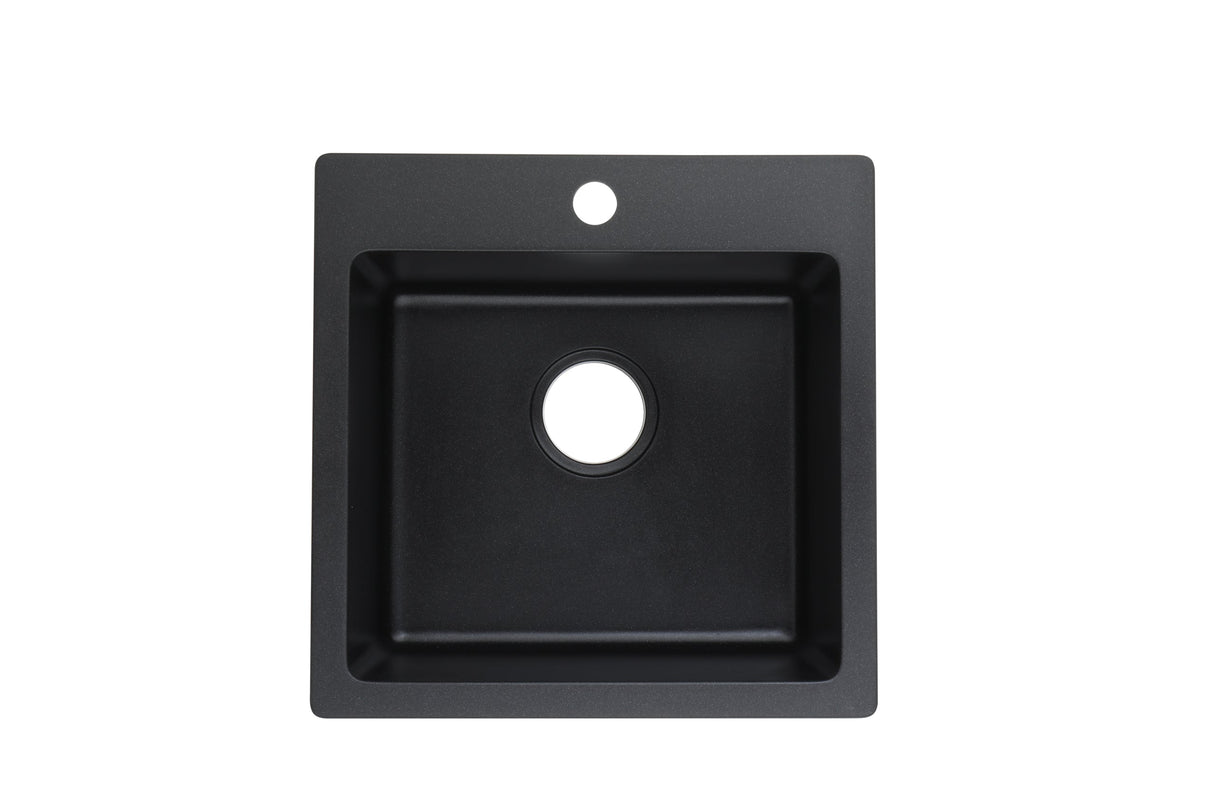 Quartz Top mount laundry tub 590*525*232mm (QZ5952) — detail 2