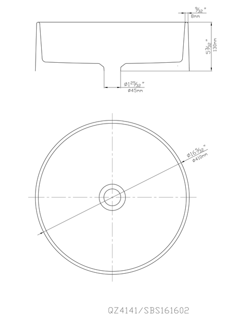 Quartz Undermount Kitchen Sink 466*466*210mm (QZ4646-MB) — detail 3