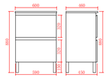 RIVA Free-Standing PVC Vanity RIVA600L — detail 4