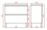 RIVA Free-Standing PVC Vanity RIVA900L — detail 4