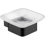 Rosa Soap Dish Glass Matt Black Matt Black