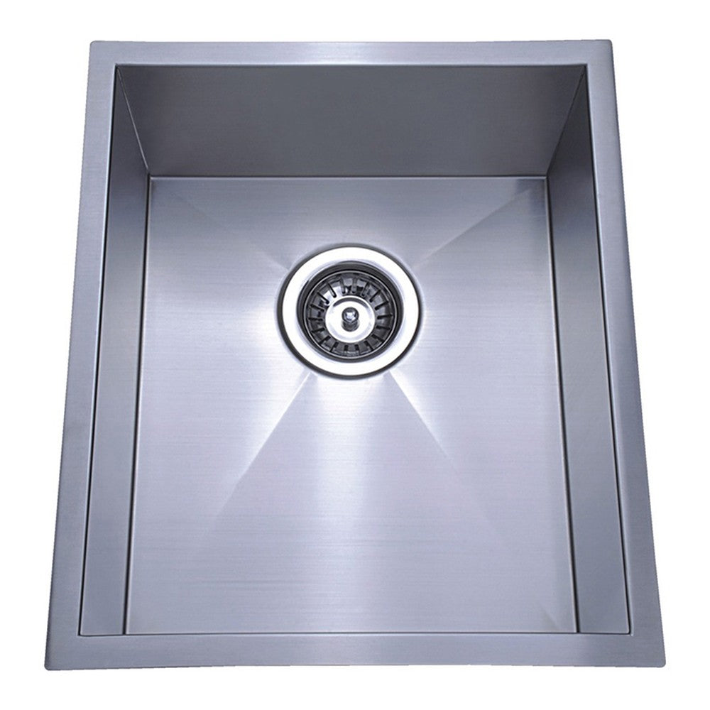 Rosa Single Bowl Above / Undermount Sink  340mm Chrome