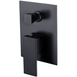 Rosa Wall Mixer Diverter Matt Black Matt Black