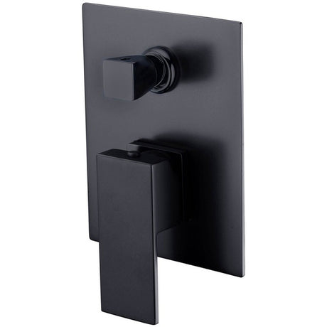 Rosa Wall Mixer Diverter Matt Black Matt Black
