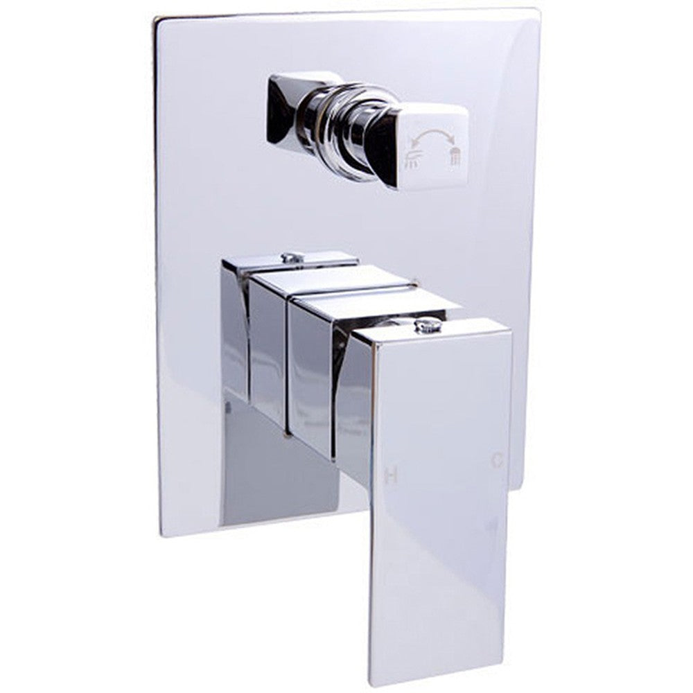 Rosa Wall Mixer Diverter Chrome Chrome