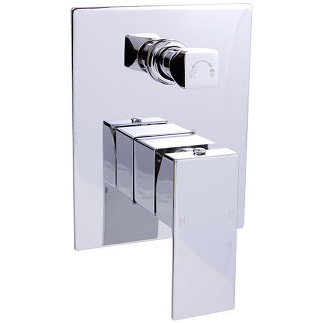 Rosa Wall Mixer Diverter Chrome Chrome