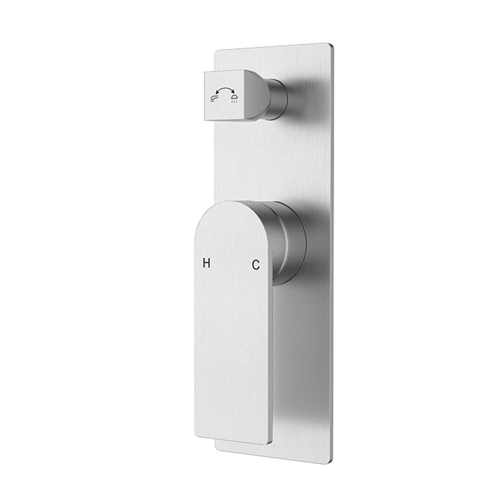 Ruki Wall Mixer Diverter Brushed Nickel Brushed Nickel
