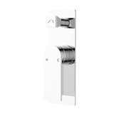 Ruki Wall Mixer Diverter Chrome Chrome