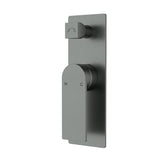 Ruki Wall Mixer Diverter Gunmetal Gun Metal