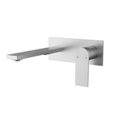 Ruki Wall  Basin Mixer Set Brushed Nickel Lead Free Brushed Nickel
