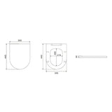 Minimalist Toilet Seat Cover SC074 — detail 3