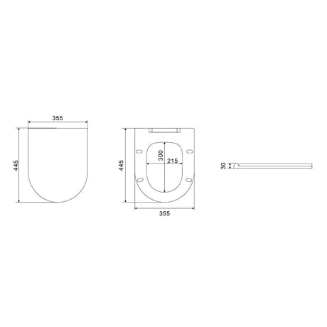 Minimalist Toilet Seat Cover SC074 — detail 3