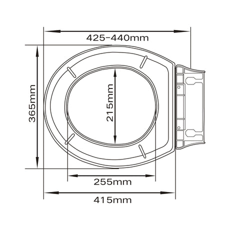 Toilet Cover Seat SC403 — detail 2