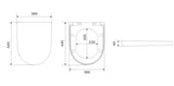 KDK305R Veda Rimless Wall Hung Pan — detail 4