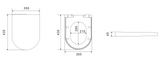 Standard UF Toilet Cover Seat For Toilet Ranges SC804/SC804GB/SC804MW/SC804MB — detail 6