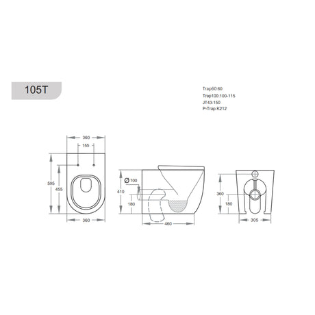Veda Geberit inwall floor toilet suite (Sigma8/Kapp + KDK105T-B) — detail 3