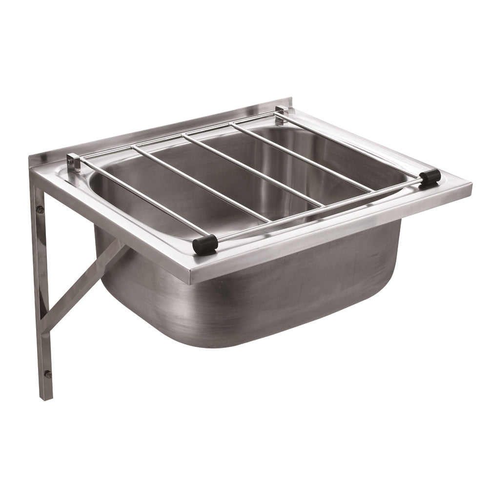 Cleaners sink with Wall Brackets and Grate