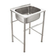 Free standing Cleaners sink with Wall mount legs