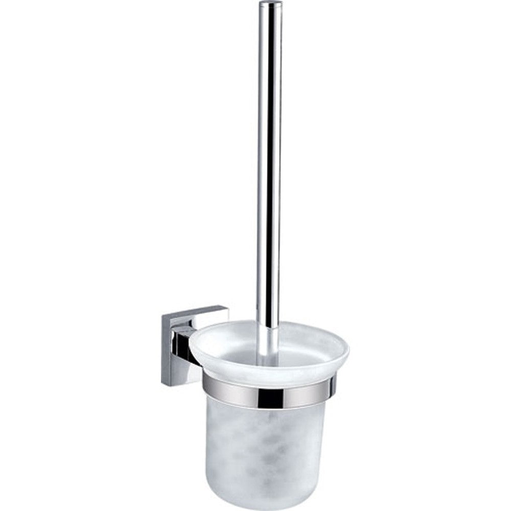 Sara Toilet Brush Set Chrome Chrome