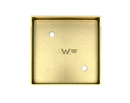Smart 115 Brushed Gold Square Tiles Waste  87mm for Pipe