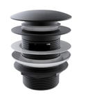 Mushroom Bath Pull Out Popup Waste Overflow Matte Black