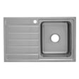 Seto Single Bowl Single Drainer Sink LHB   860mm Chrome