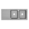 Seto Double Bowl Single Drainer Sink RHB  1200mm Chrome
