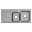 Seto 1 & 3/4 Bowl Single Drainer Sink  1120mm Chrome