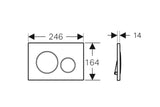 Geberit Toilet Button Flush Plate For Concealed Cistern Sigma21MB/JM/SJ — detail 4