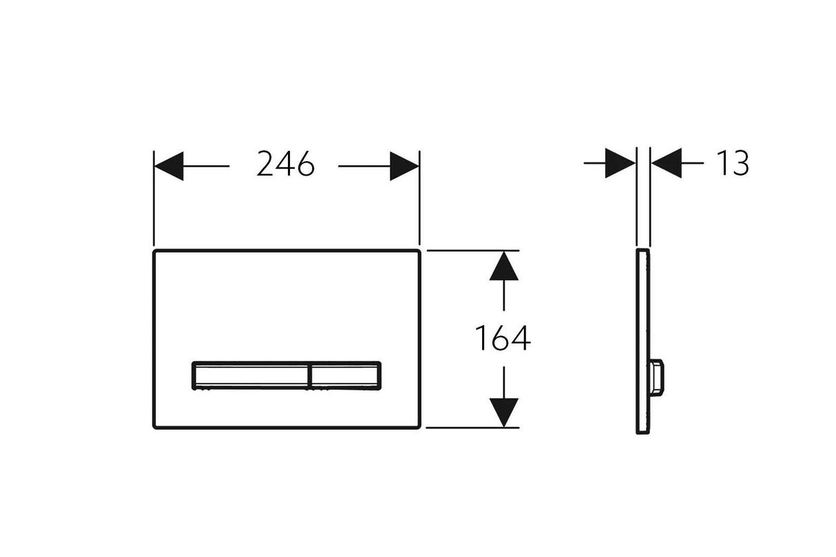 Geberit Toilet Button Flush Plate For Concealed Cistern Sigma50KJ/DW/SD — detail 4